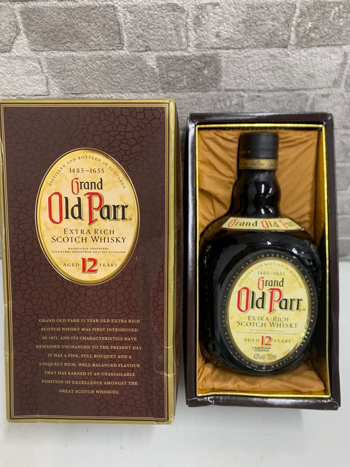 Old Parr 12年 スコッチウイスキー 750ml 未開栓 古酒〈未開栓〉グランドオールドパー 12年デラックスの通販 by