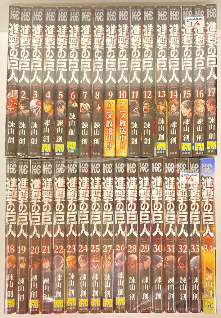 進撃の巨人全巻セット＋PS4ソフト＋α 進撃の巨人 全34巻セット 新品