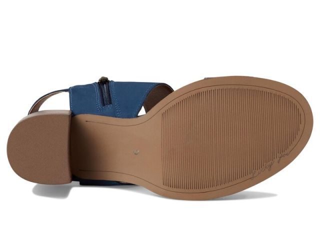 【送料無料】 ラッキーブランド レディース ヒール シューズ Dinzin Double Band Heeled Sandals Dark Chambray