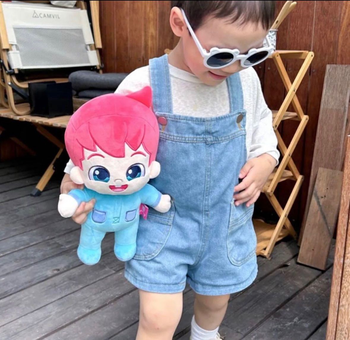 Amazon.co.jp: 韓国公式 べべフィン ぬいぐるみ Bebefinn
