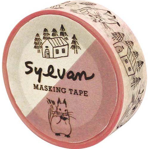 まとめ エルコミューン マスキングテープ SYLVAN MASKING TAPE Squirrel SLV-303 ×25セット