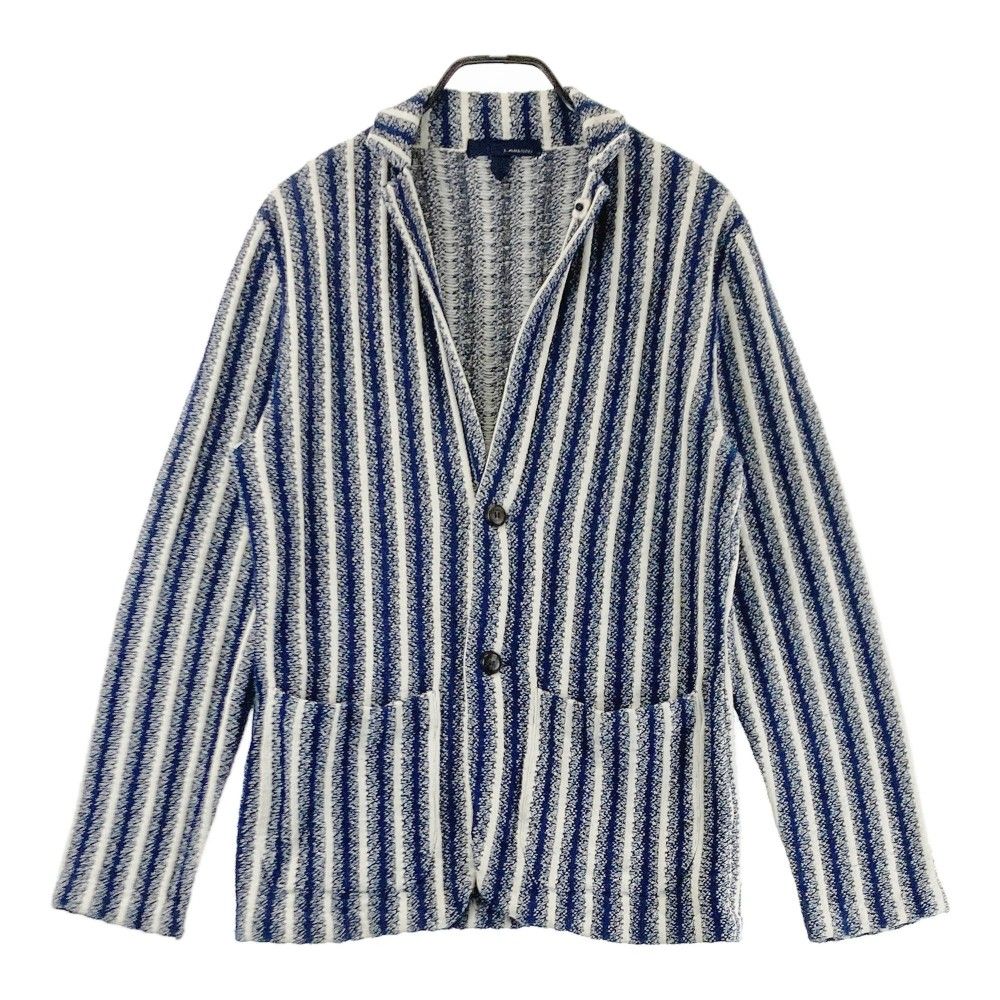 LARDINI ラルディーニ  ニットカーディガン ストライプ柄 ネイビー系 XS [240101336343] メンズ