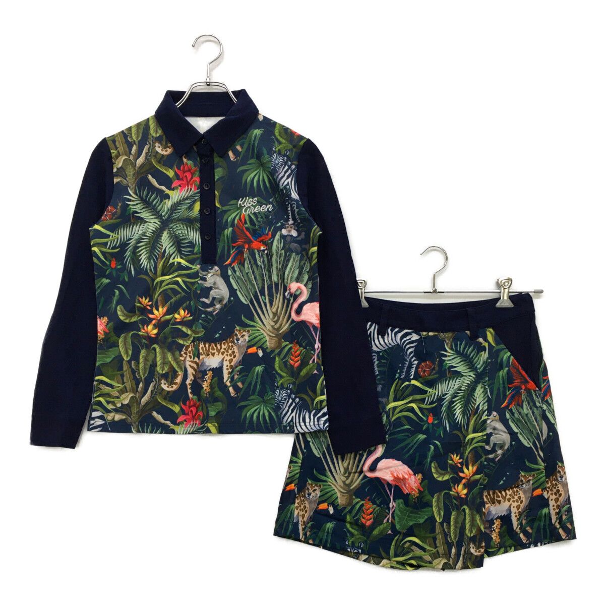coco 中古 キスオンザグリーン KISS ON THE GREEN レディース セットアップ 2(M) 紺系 ネイビー 春秋 中古 レディース キスオンザグリーン KISS ON THE GREEN