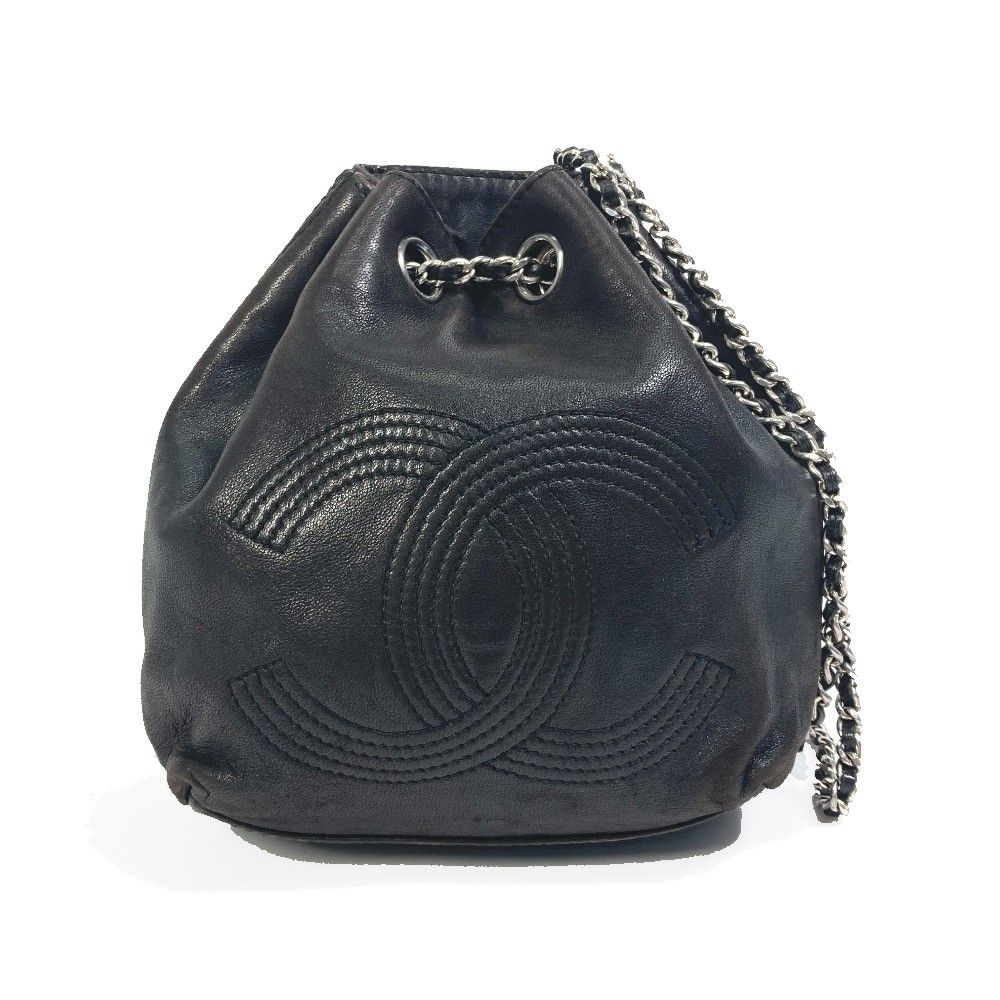 シャネル ココマーク 巾着 チェーンショルダーバッグ リュックサック