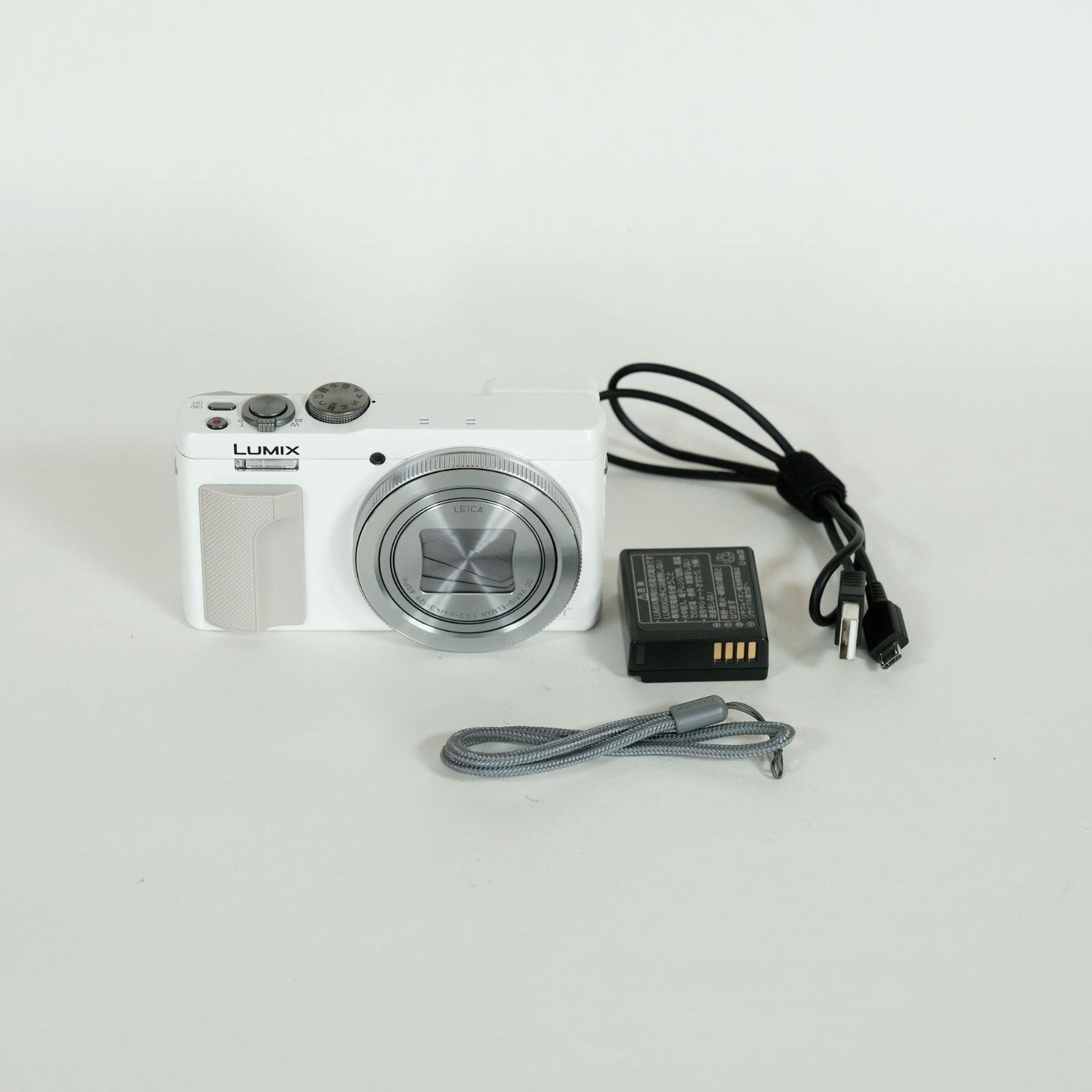 良品] Panasonic LUMIX DMC-TZ85 ホワイト / コンパクトデジタルカメラ 