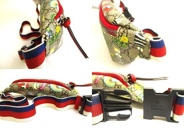 グッチ GUCCI GGスプリーム ヒグチユウコ ウエストバッグ ボディバッグ