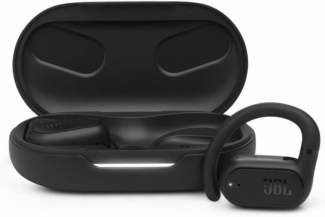 JBL SOUNDGEAR SENSE 完全ワイヤレスイヤホン/オープンイヤー/マルチポイント/IP54防水/Bluetooth5.3/耳を塞がない/音漏れ防止/ブラック/JBLSNDGEARSNSBLK