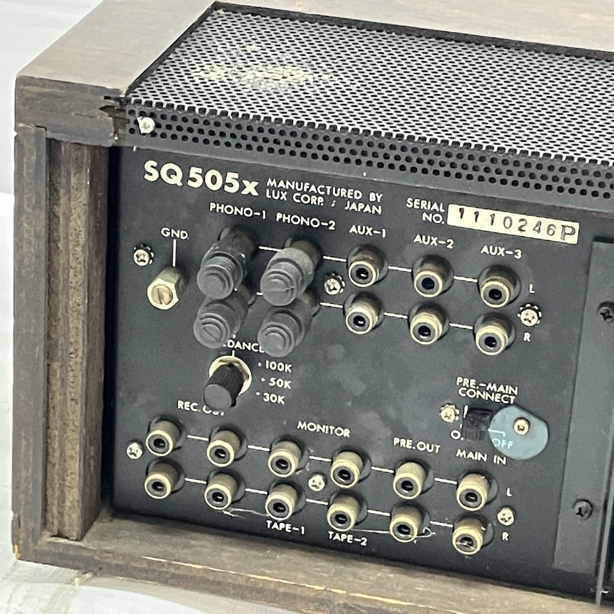 【ジャンク】LUXMAN SQ505 プリメインアンプ LUXMAN プリメインアンプ SQ505X 音響機器 オーディオ ジャンク