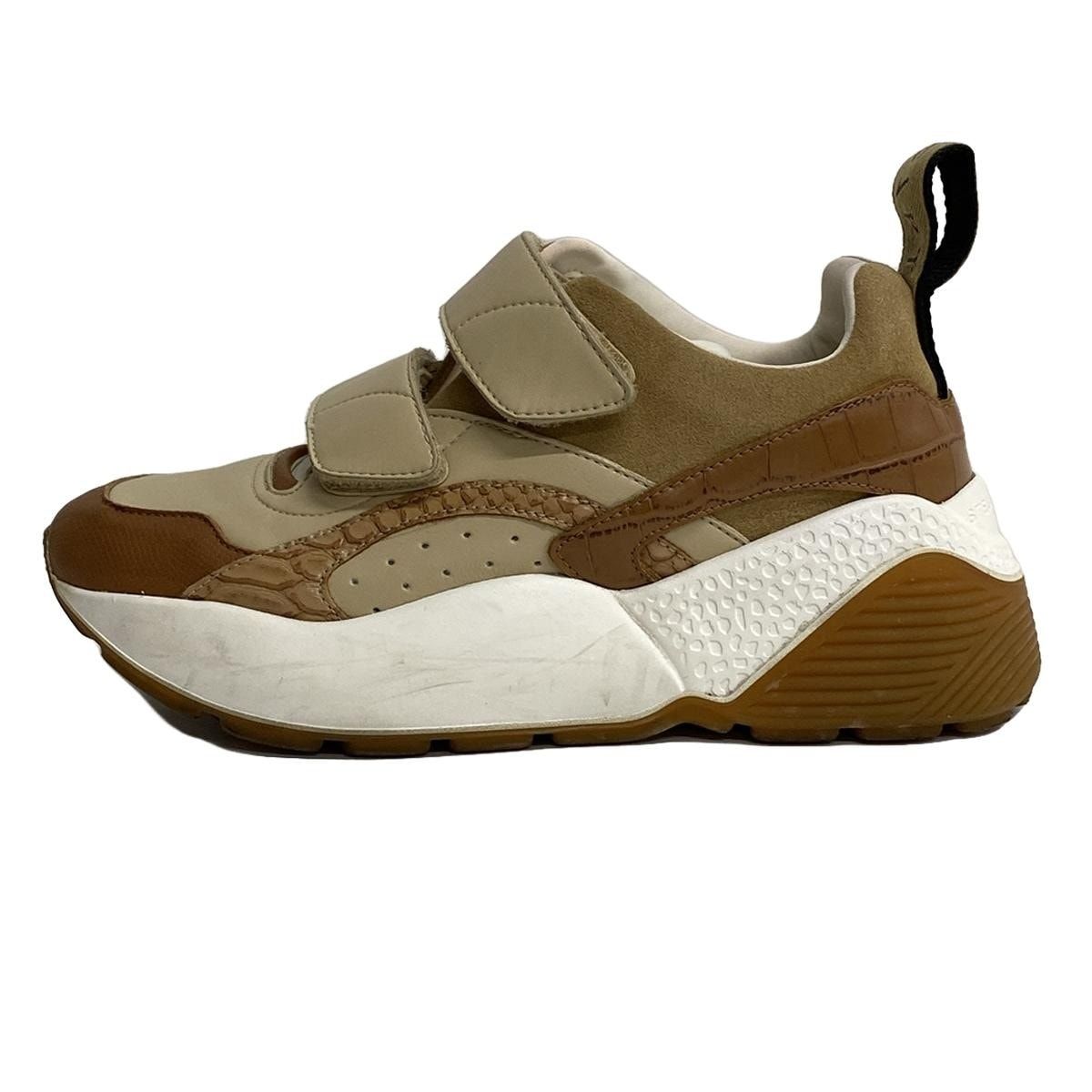 stellamccartney ステラマッカートニー スニーカー 35 レディース - ベージュ×ブラウン