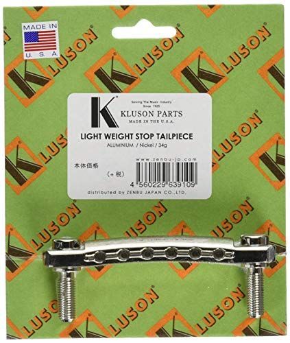 Nickel KLUSON | Vintage Light Weight Stop Tailpiece | Aluminum | Nickel