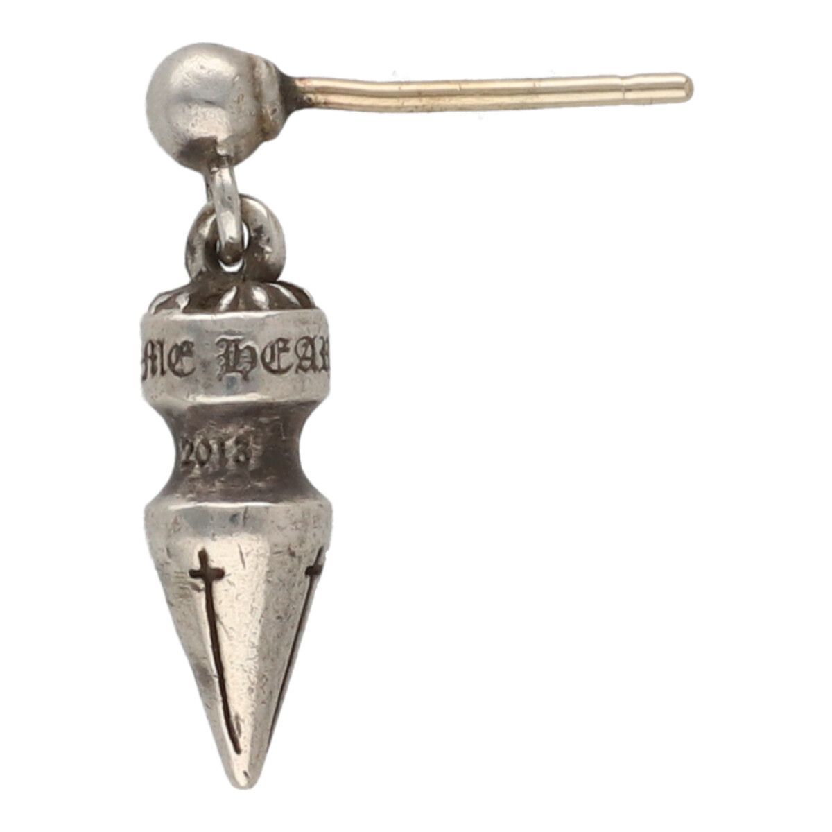 【レア】クロムハーツ　ハート　ピアス　Chrome Hearts クロムハーツ（Chrome Hearts）ピアス ドロップ ハート 【クロム