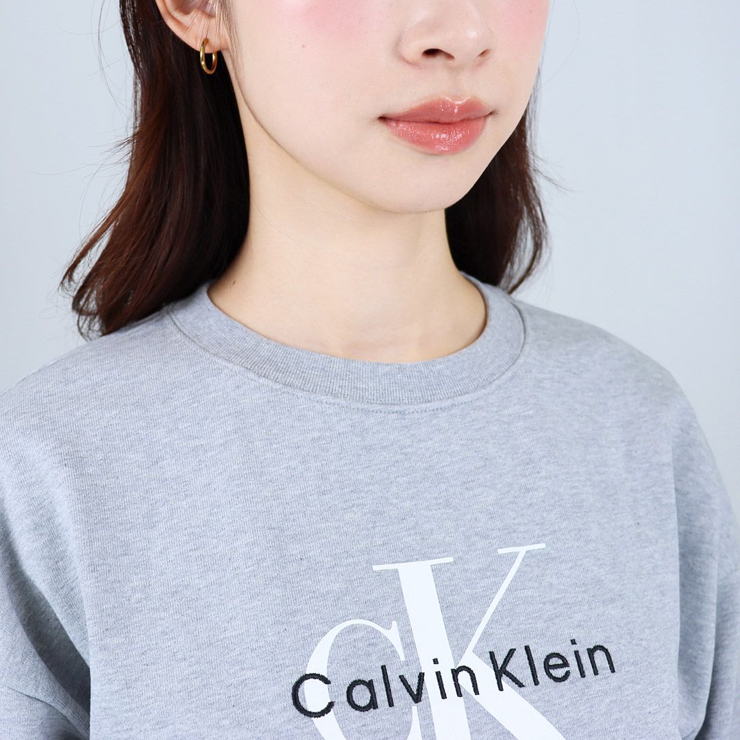 カルバンクライン CALVIN KLEIN レディース トレーナー ロゴスウェット LIGHT HAY