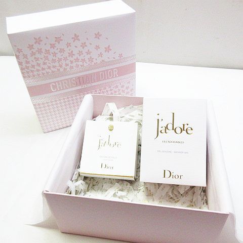 Dior クリスチャンディオール jadore ジャドール シャワージェル ボディシャンプー 200ml シルキーソープ 石けん 50g ギフトセット ギフトボックス付き フランス製 コスメ レディース D208LF