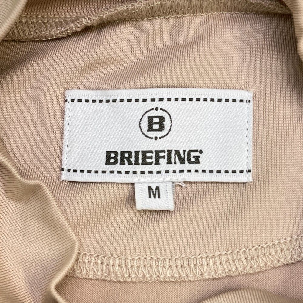 ⓂBRIEFING GOLF ブリーフィングゴルフ モックネックシャツ ベージュ