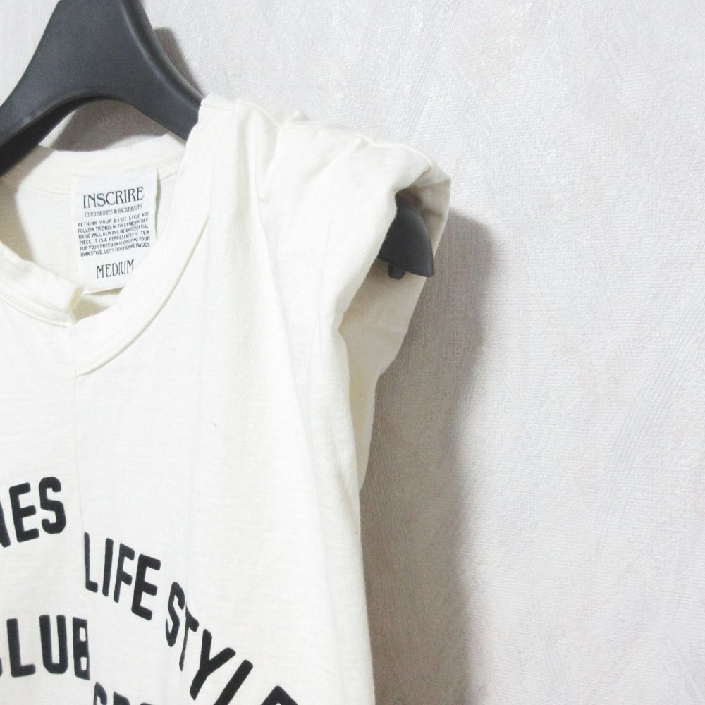良品 21AW INSCRIRE アンスクリア WELLNESSフロッキーTシャツ