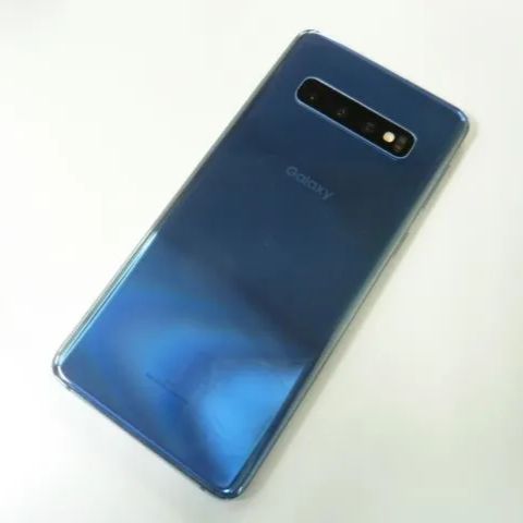 中古】 Galaxy S10 SCV41 プリズムブルー au SIMロック解除済