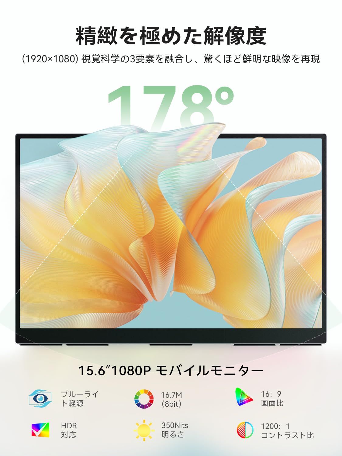 125%広色域 ポータブルモニター