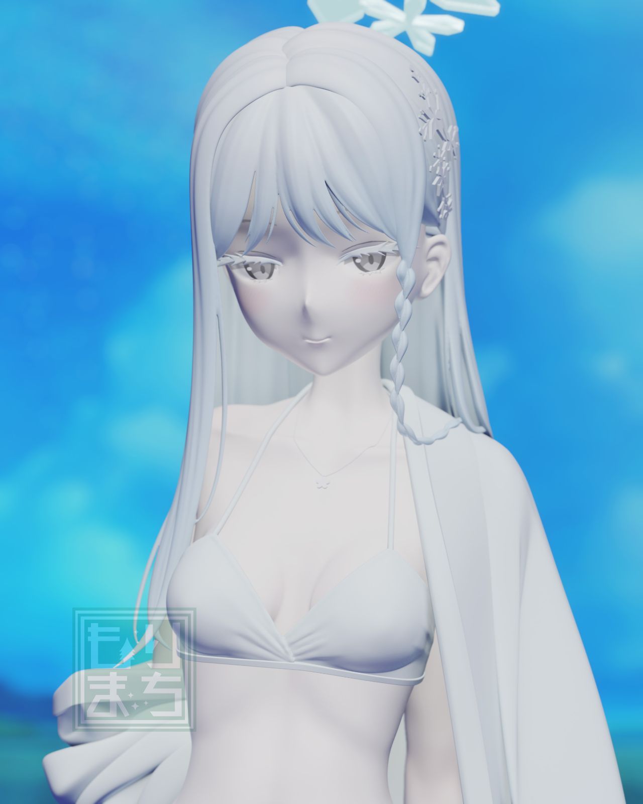 ブルーアーカイブ 正規ガレージキット 水着ナグサ 1/7スケール
