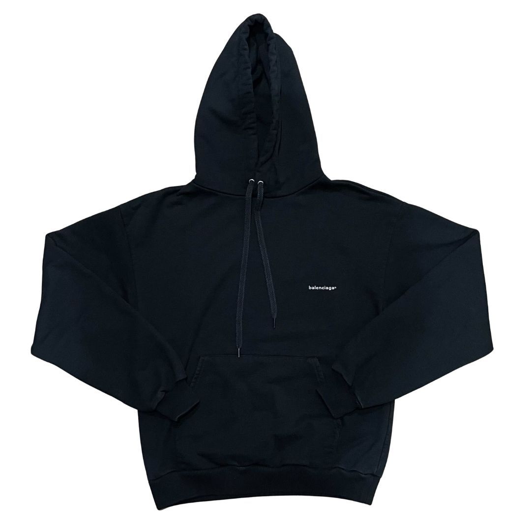 BALENCIAGA バレンシアガ デストロイ加工 ロゴ フーディー