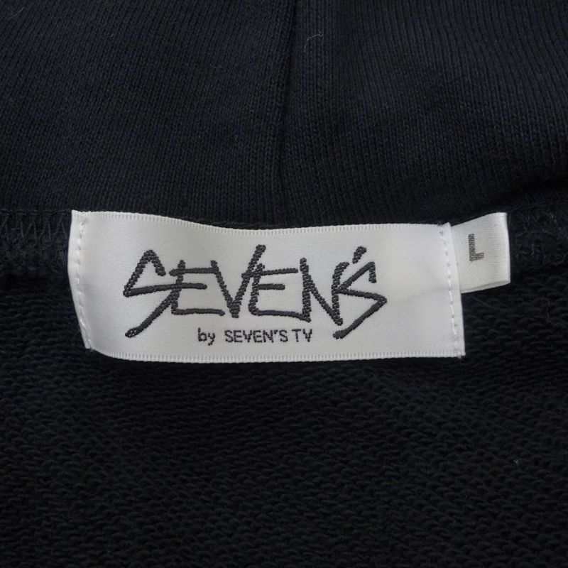 三重店】SEVEN'S by SEVEN'S TV ワロス プルオーバーパーカー ブラック