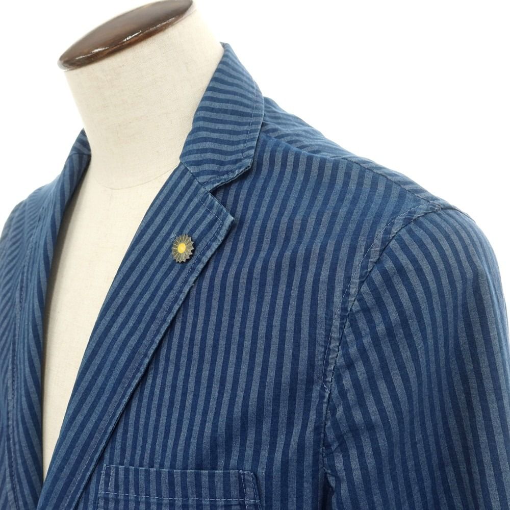 中古】ジャンネット giannetto シャンブレーコットン ストライプ