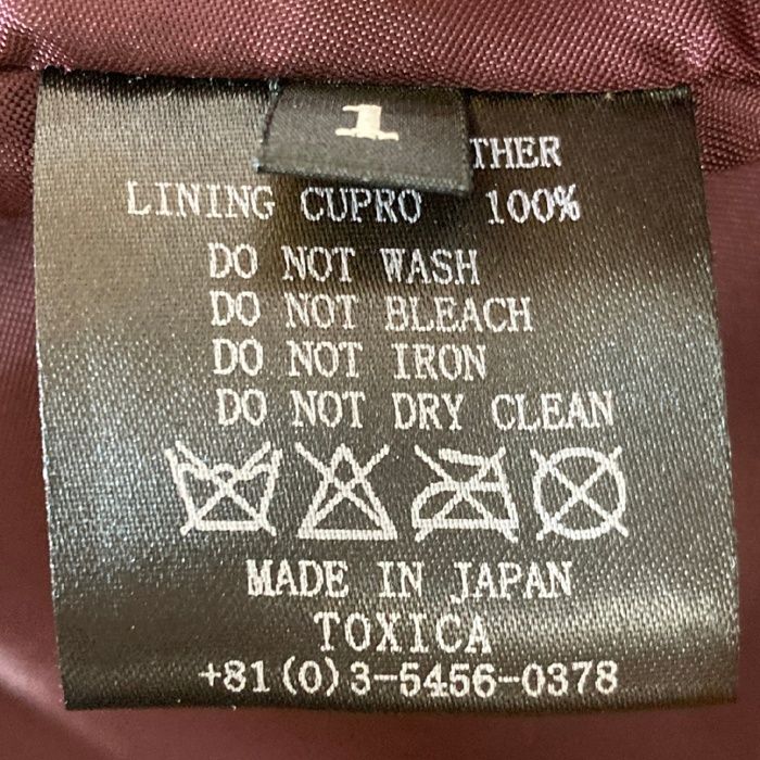 ☆TOXICA トキシカ Winchester ウィンチェスター レザージャケット