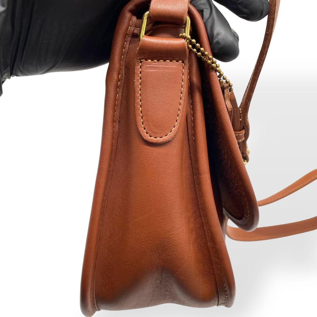 美品/COACH/オールド/ショルダーバッグ/レザー/4153/ブラウン/USA 美品 COACH オールドコーチ 4153 レザー ショルダーバッグ