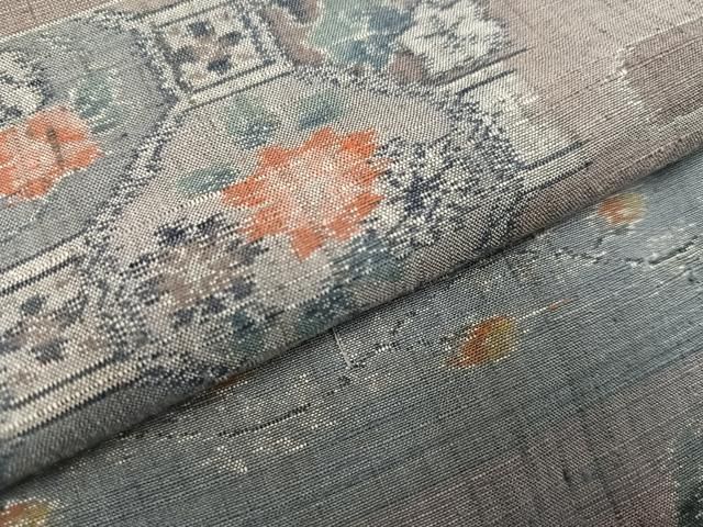 平和屋着物○小千谷紬 草花文 正絹 逸品 AAAY8676ph - メルカリ