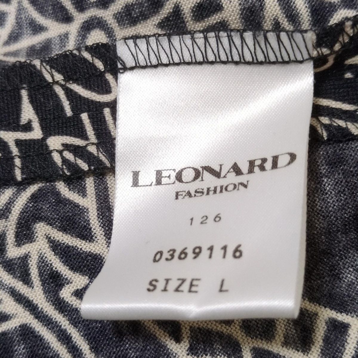 LEONARD(レオナール) アンサンブル レディース - 0369116 黒