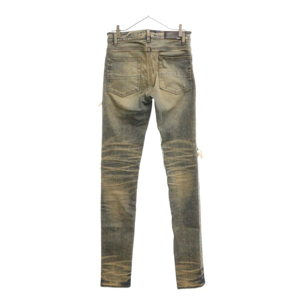 AMIRI (アミリ) MX1 JEANS バンダナ蛇腹切替ダメージ加工バイカー