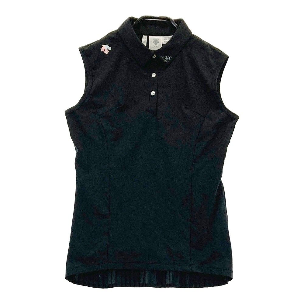 サイズ：M DESCENTE GOLF デサントゴルフ ハーフジップ ノースリーブ