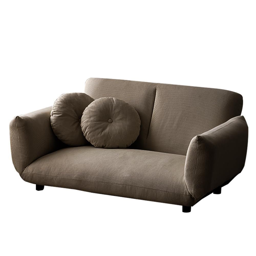 送料無料】コンパクトカウチソファ (レザー風 日本製)14段階式