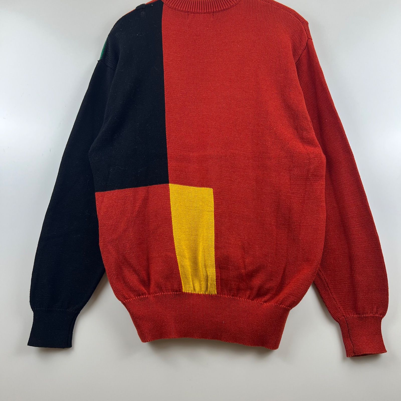 MONSIEUR NICOLE 80s archive pattern knit sweater ムッシュ
