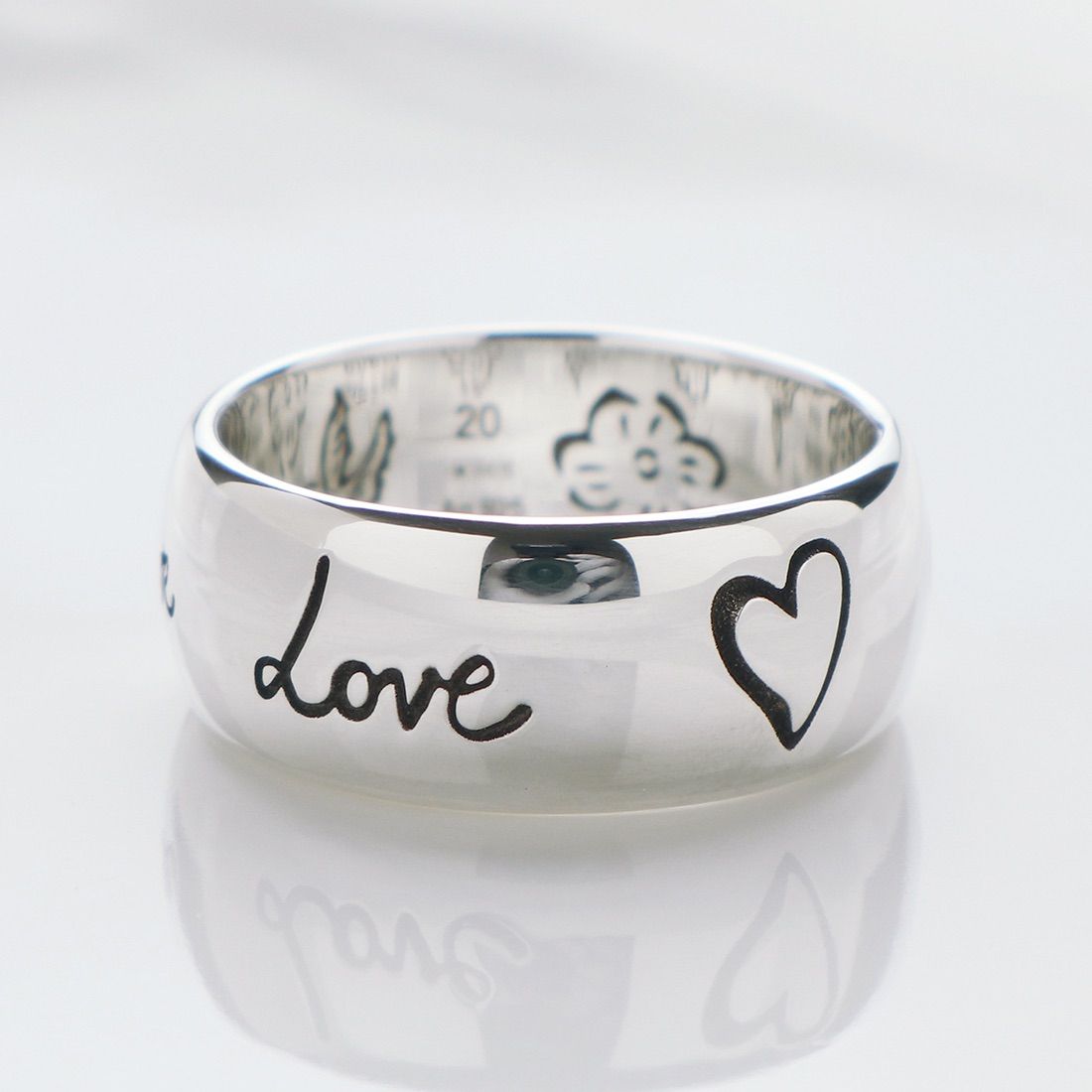 GUCCI グッチ ブラインド フォー ラブ 925 リング 18.5号 - c.2010s