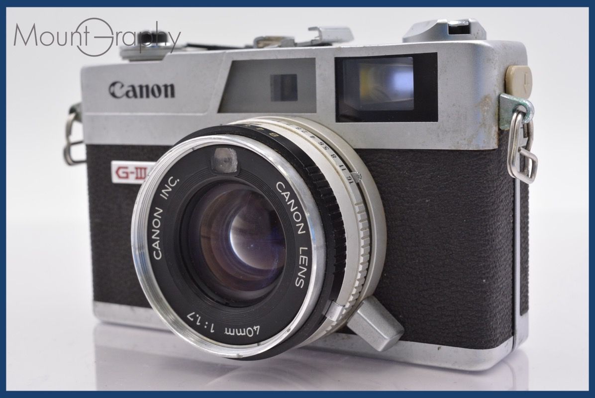 カメラ ☆特別特価☆ キヤノン Canon Canonet QL17 G-III 40mm F1.7 ☆完