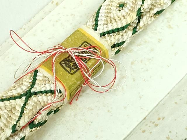 平和屋本店□極上 有職組紐道明 帯締め 唐組 金糸 宮内庁御用 国立