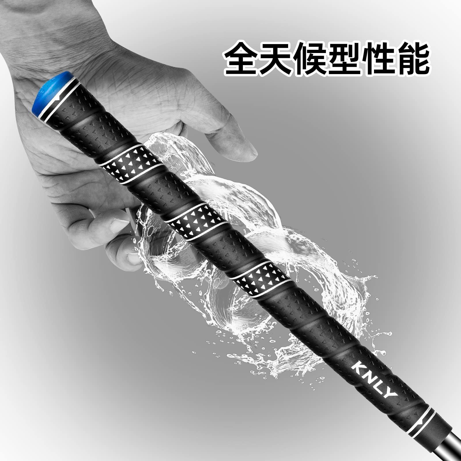 Amazon | KNLY ゴルフグリップ13パック—高い牽引力、高いフィードバックのゴムゴルフクラブグリップで、滑り止め、全天候性能を持ちます |  KNLY | グリップ 中型_白黒 KNLYゴルフクリップ13セットは、全天候型で性能滑り止めのゴルフクラブグリップであり、360のライトニングパターンがデザインされ、標準/中型のサイズがあり、5色から選択できます (中型, 白黒)