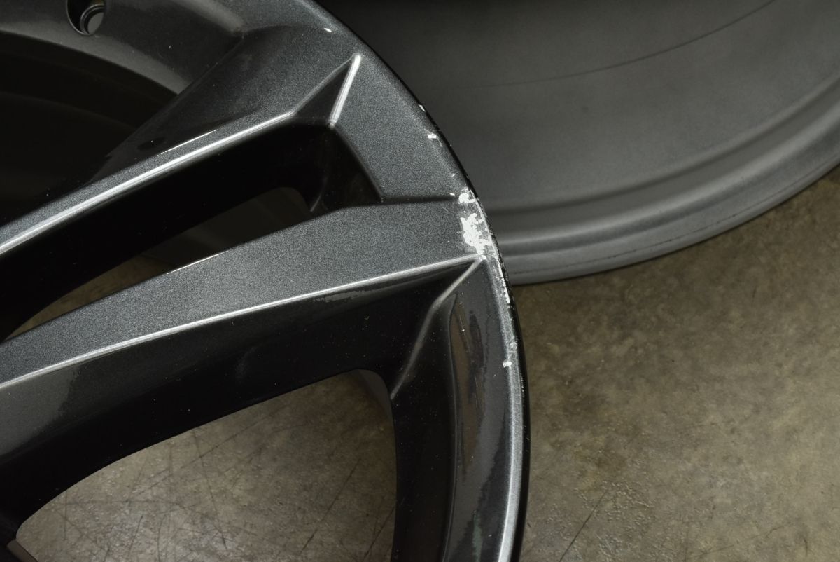 ピアス 品 レクサス NX350h 純正 20in 7.5J 35 PCD114.3 ダークグレーメタリック塗装 クラウンクロスオーバー 流用にも