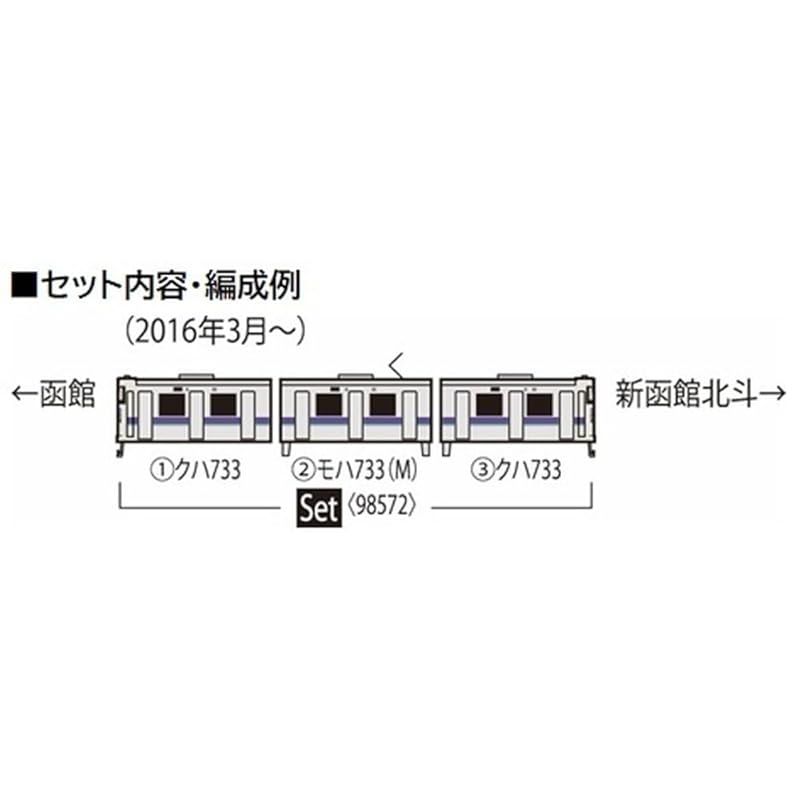 TOMIX Nゲージ JR 733 1000系 はこだてライナー セット 98572