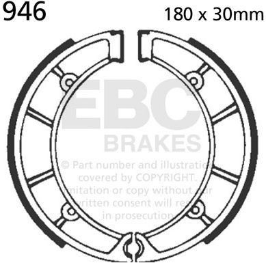 EBCブレーキ Plain モーターサイクル リプレイスメント ブレーキシューズ フロント左側用 | 946 K711 Plain モーターサイクル リプレイスメント ブレーキシューズ フロント左側用 1セット EBC Brakes (イービーシーブレーキ)  【通販モノタロウ】