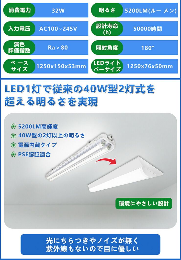 照明器具 一体型