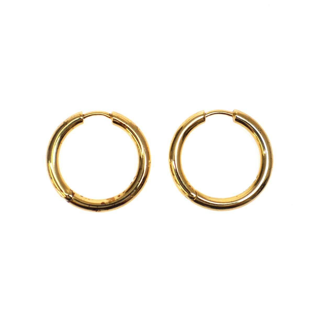 TOM WOOD トムウッド 9k Classic Hoop Medium フープピアスセット