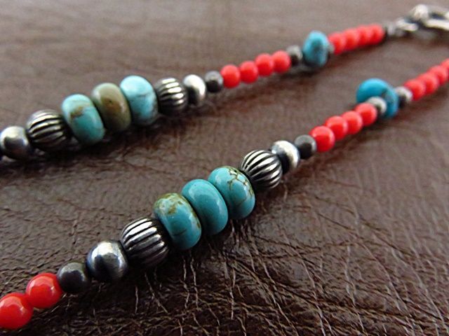 インディアンジュエリーネックレス ナバホ族 シルバー925 ターコイズ 藤原季節 ドラマ着用 当店衣装協力 商品 inca