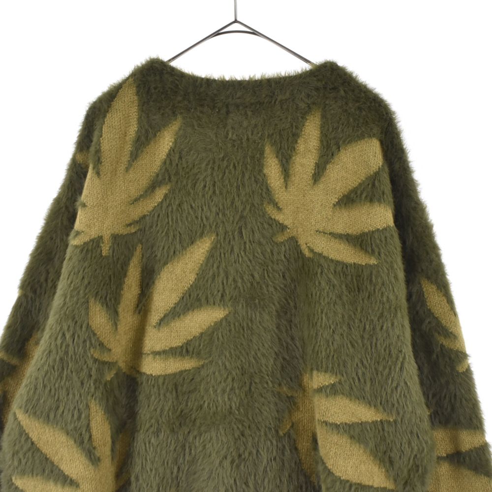 HUF (ハフ) 22AW PLANTLIFE CARDIGAN ナイロン/アクリル 総柄