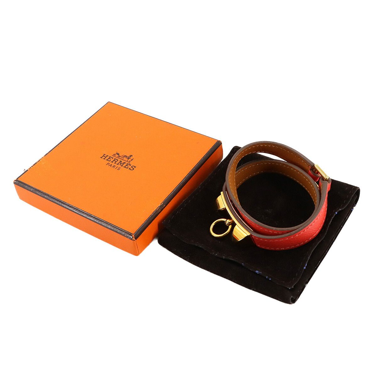 エルメス HERMES リヴァル ドゥブルトゥール S ブレスレット エプソン ローズジャイプール T刻印 Rivale Double Tour 90297067