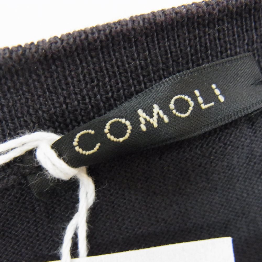 COMOLI コモリ 22SS V01-06013 18G 製品染 クルーネック ニット 