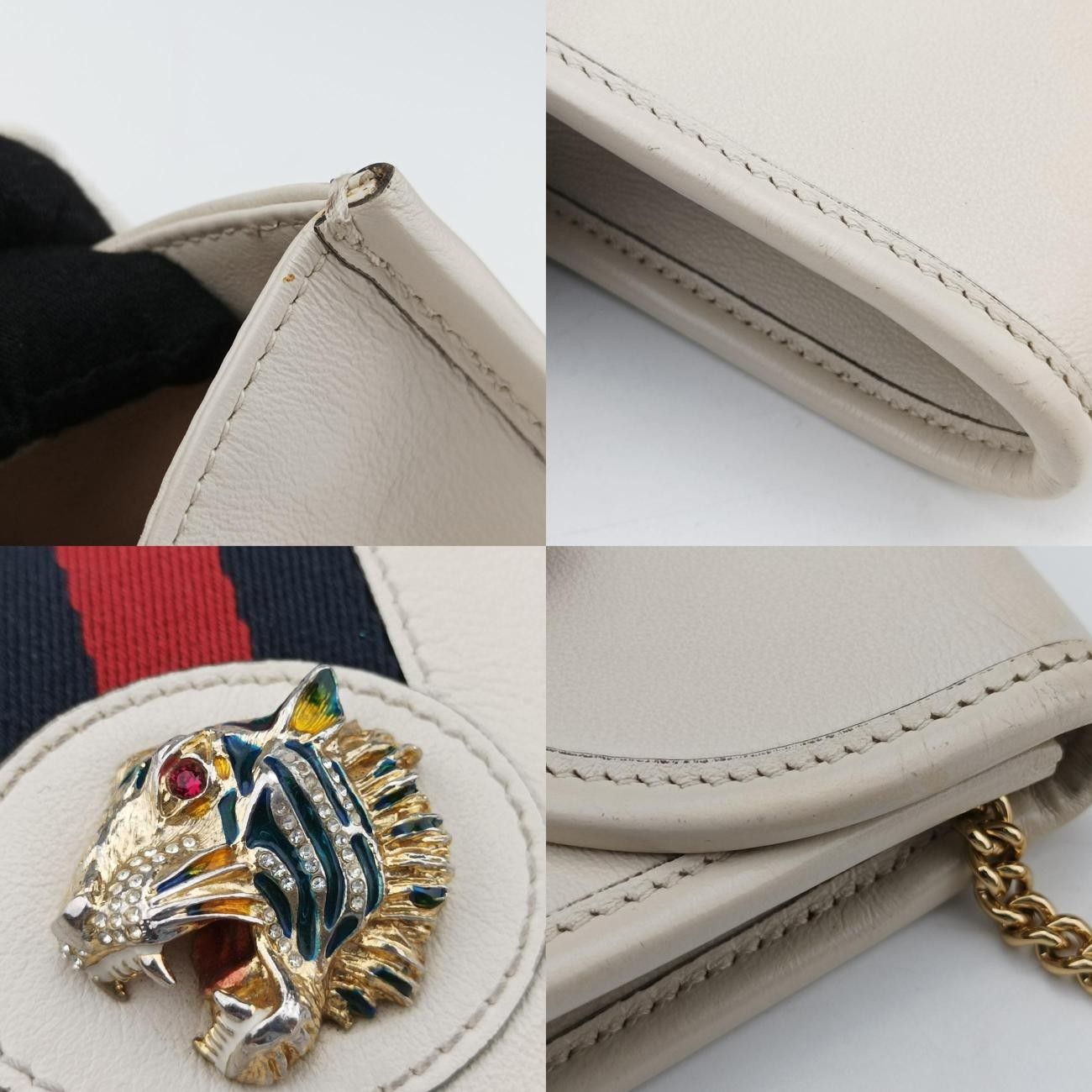 グッチGucciラジャホワイトレザー573797