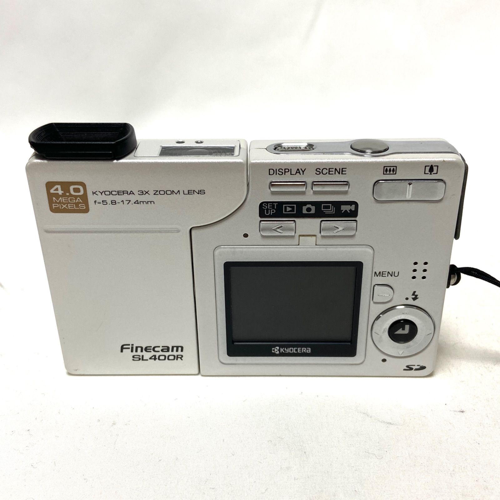 KYOCERA Finecam SL 400 R ブルー 3 x ZOOM LENS f 5 8 17 4 mm キョーセラ コンパクトデジタルカメラ