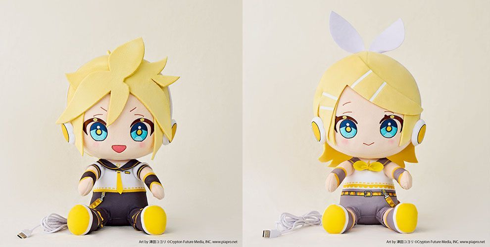 新品・未開封】あったかぬいぐるみ 鏡音リン＆鏡音レン / 全高約