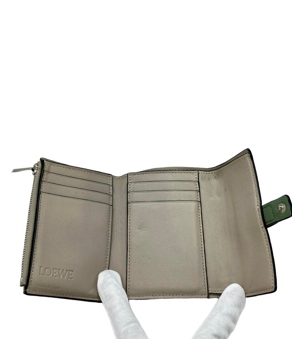 LOEWE 三つ折り財布　アナグラム　バーティカル　ウォレット　サンド LOEWE アナグラム バーティカルウォレット 三つ折り サンド ロエベ/3